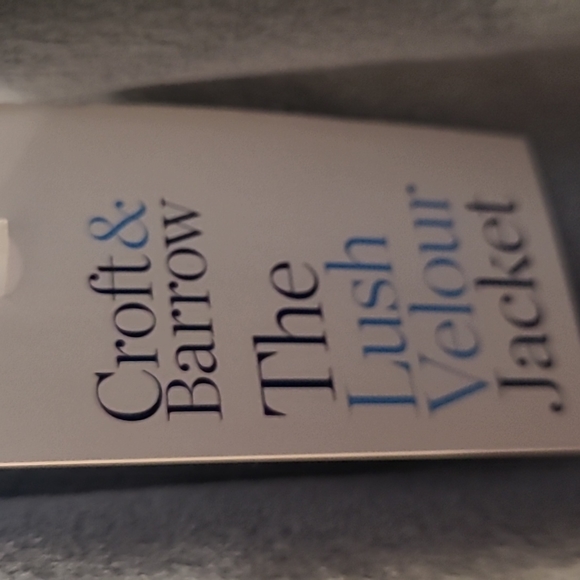 CROFT & BARROW WOMENS PLUS SIZE LUSH VELOUR 1/4 ZIP JACKET SIZE XL GRAY - Picture 4 of 9